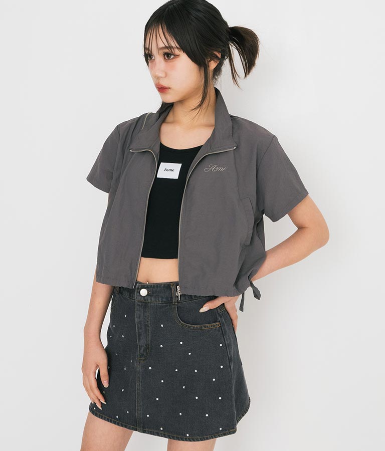 【ティーンズライン】肩 ジップ 付 ナイロン ブルゾン （M､Lサイズ展開） 【セットアップ着用可】 915-7538