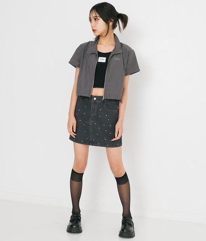 【ティーンズライン】肩 ジップ 付 ナイロン ブルゾン （M､Lサイズ展開） 【セットアップ着用可】 915-7538