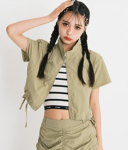 【ティーンズライン】ジャガード テープ ロゴ ブラトップ （M、Lサイズ展開） 913-7507