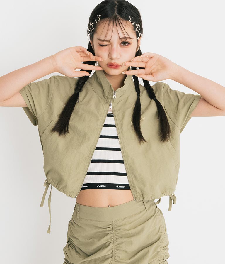 【ティーンズライン】ジャガード テープ ロゴ ブラトップ （M、Lサイズ展開） 913-7507