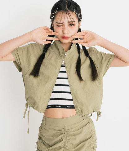 【ティーンズライン】ジャガード テープ ロゴ ブラトップ （M、Lサイズ展開） 913-7507