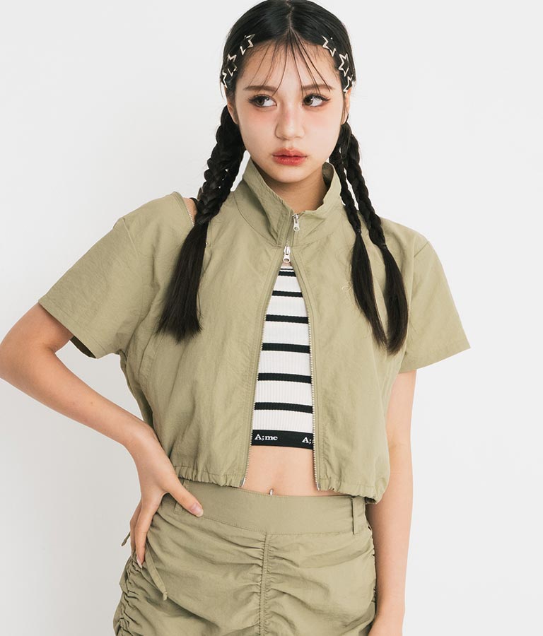 【ティーンズライン】ジャガード テープ ロゴ ブラトップ （M、Lサイズ展開） 913-7507