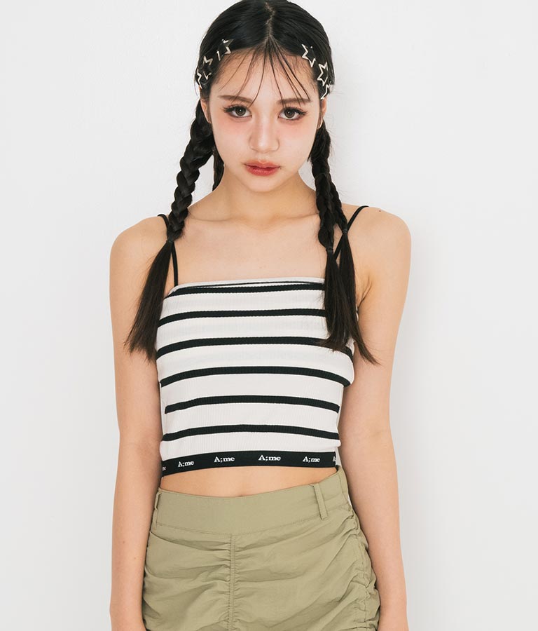 【ティーンズライン】ジャガード テープ ロゴ ブラトップ （M、Lサイズ展開） 913-7507