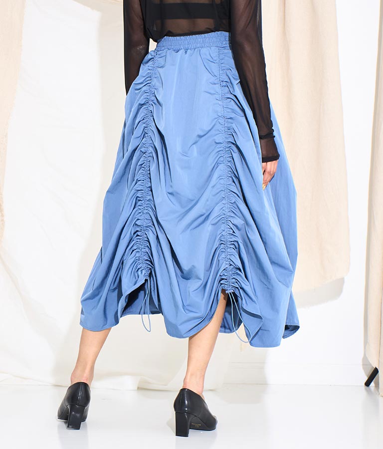 タフタ ドローストリング スカート 361-9492