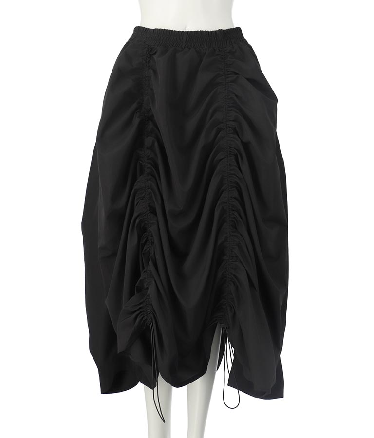 タフタ ドローストリング スカート 361-9492