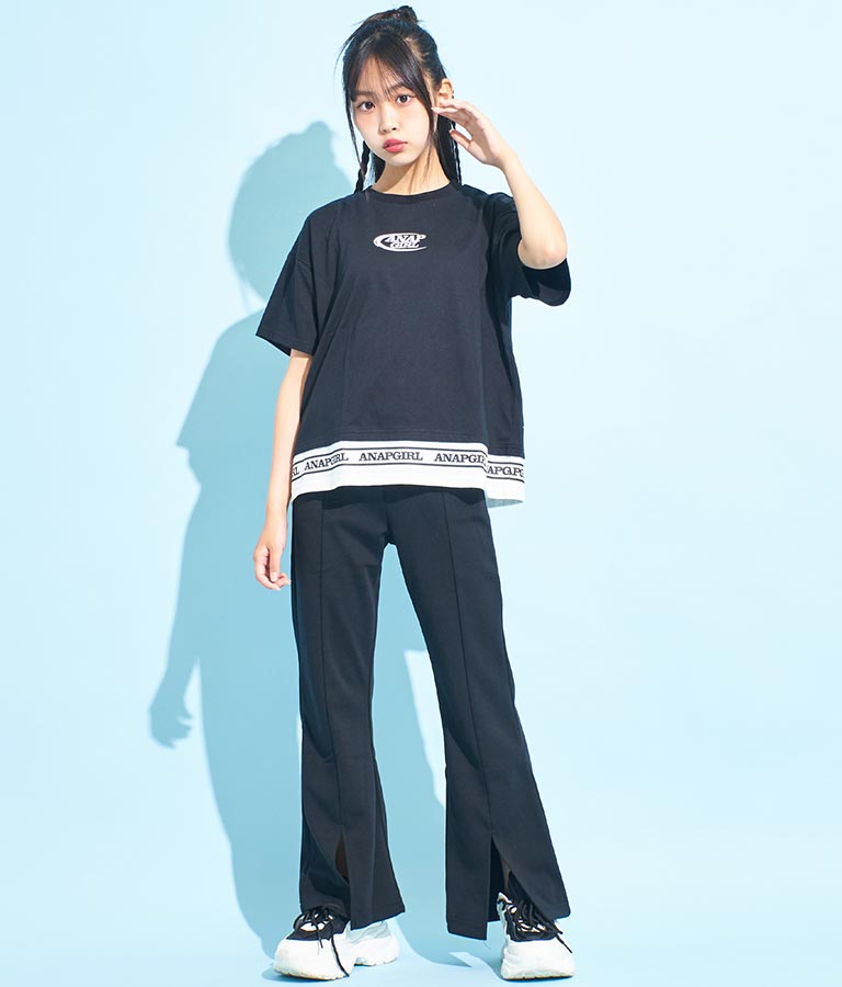 フェイクレイヤード トップス Tシャツ 913-7369