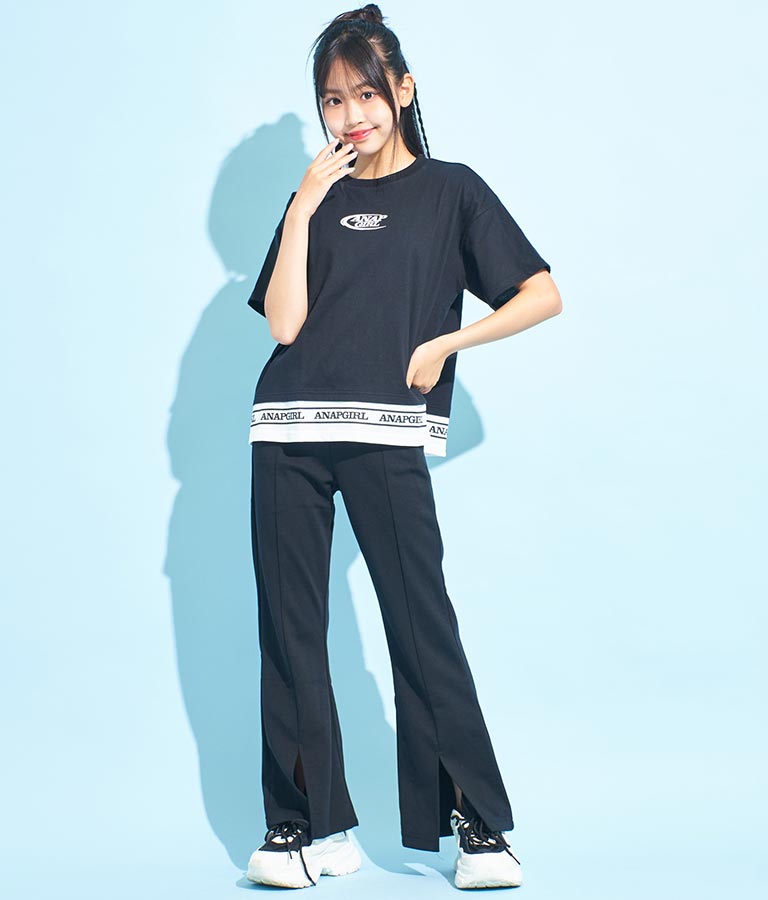 フェイクレイヤード トップス Tシャツ 913-7369