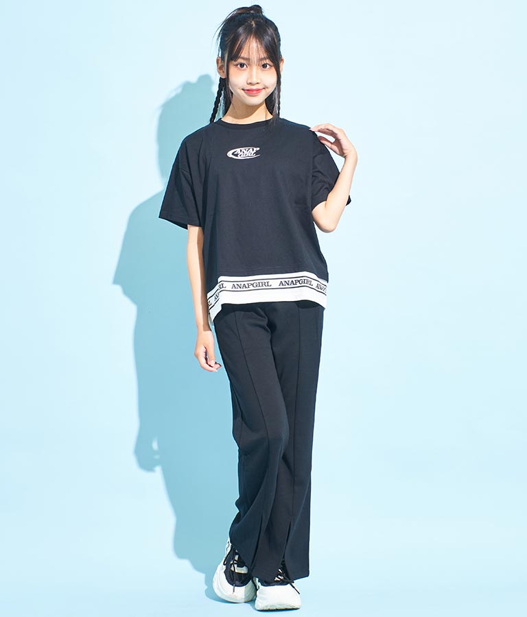 フェイクレイヤード トップス Tシャツ 913-7369