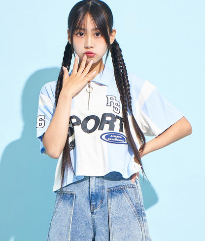 ANAP R+S【 リラスポ 】ハーフジップ ユニフォーム トップス ( ユニセックス アイテム、吸水速乾加工) 913-7485