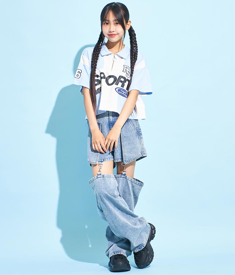 ANAP R+S【 リラスポ 】ハーフジップ ユニフォーム トップス ( ユニセックス アイテム、吸水速乾加工) 913-7485