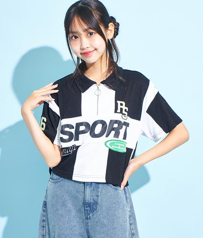 ANAP R+S【 リラスポ 】ハーフジップ ユニフォーム トップス ( ユニセックス アイテム、吸水速乾加工) 913-7485