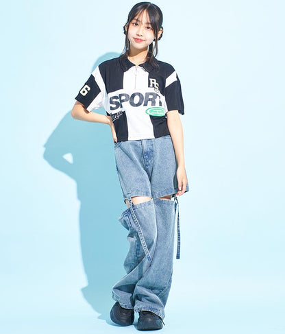 ANAP R+S【 リラスポ 】ハーフジップ ユニフォーム トップス ( ユニセックス アイテム、吸水速乾加工) 913-7485