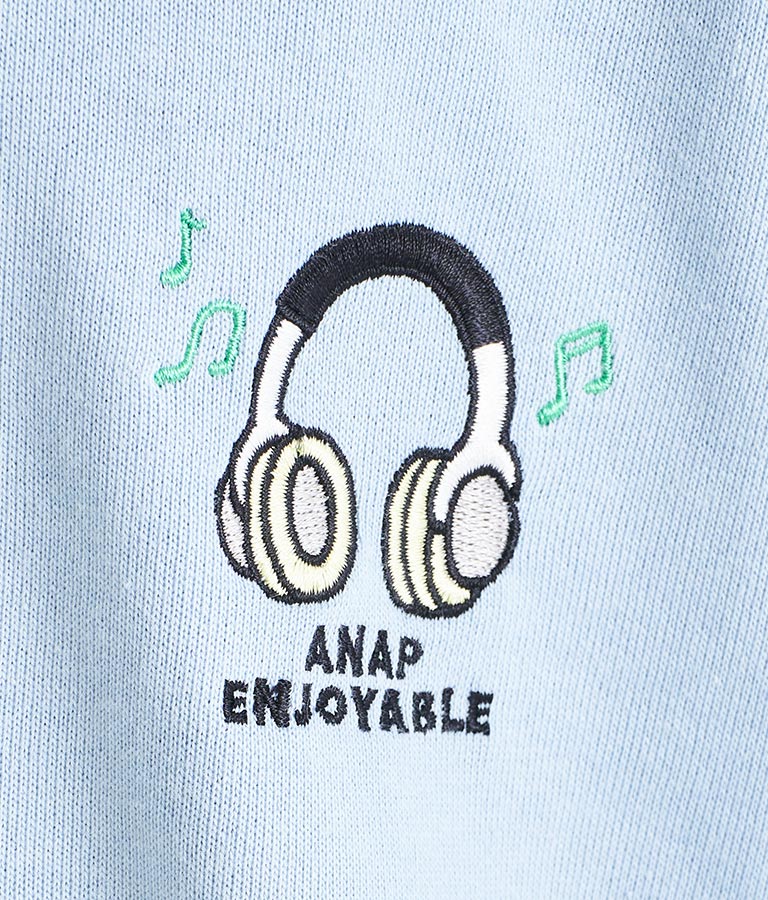 ワンポイント 刺繍 ミニ裏毛 トレーナー 423-2892