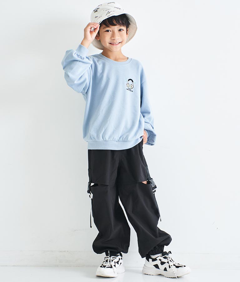 ワンポイント 刺繍 ミニ裏毛 トレーナー 423-2892