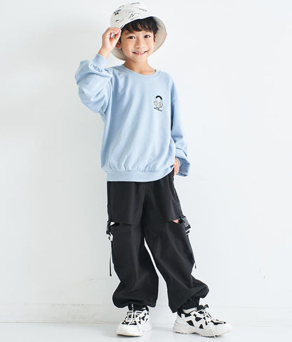 ワンポイント 刺繍 ミニ裏毛 トレーナー 423-2892