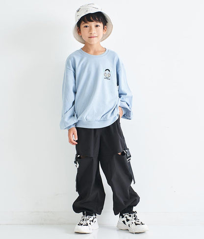 ワンポイント 刺繍 ミニ裏毛 トレーナー 423-2892