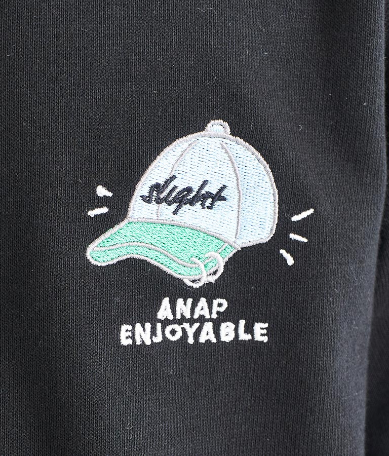 ワンポイント 刺繍 ミニ裏毛 トレーナー 423-2892