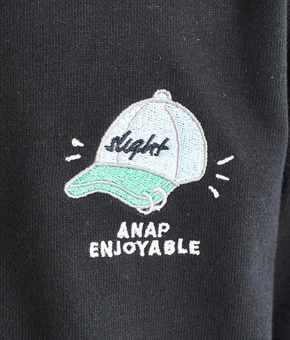 ワンポイント 刺繍 ミニ裏毛 トレーナー 423-2892