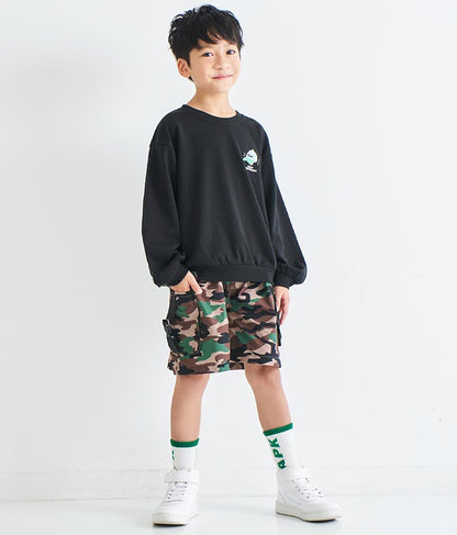 ワンポイント 刺繍 ミニ裏毛 トレーナー 423-2892