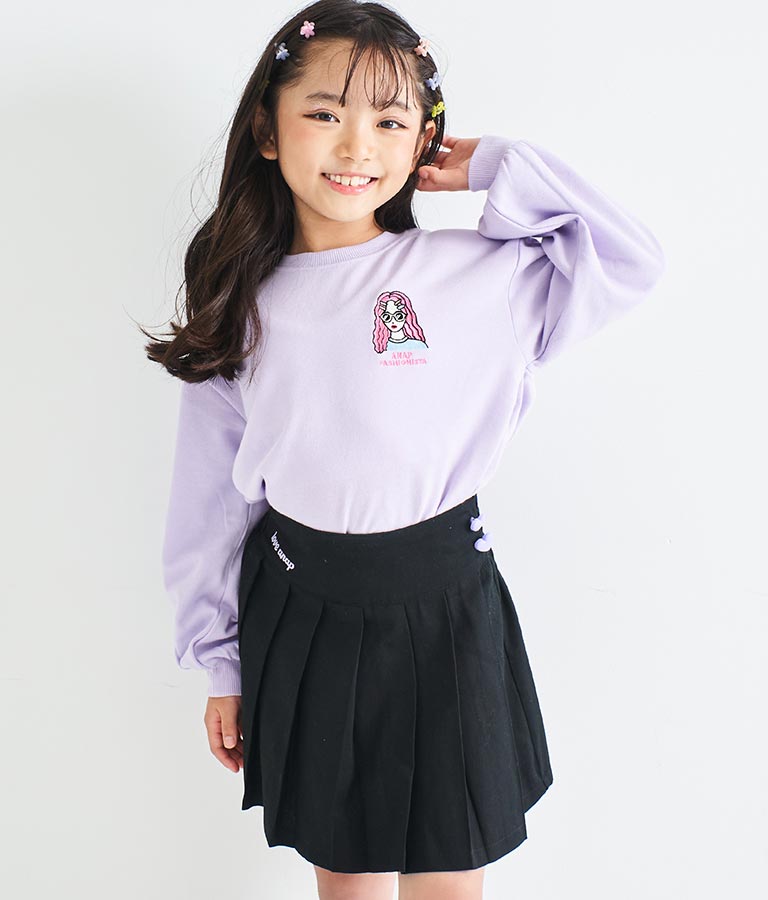 ワンポイント 刺繍 ミニ裏毛 トレーナー 423-2892