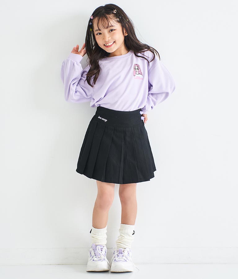 ワンポイント 刺繍 ミニ裏毛 トレーナー 423-2892