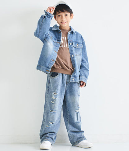 かすれプリントミニ裏毛トレーナー 423-2893