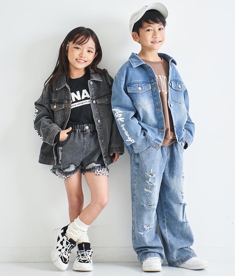 かすれプリントミニ裏毛トレーナー 423-2893