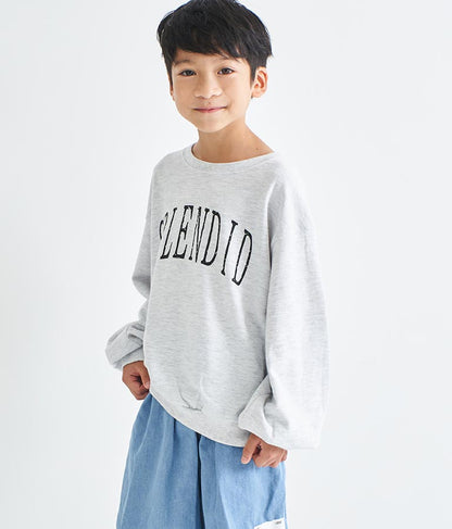 かすれプリントミニ裏毛トレーナー 423-2893