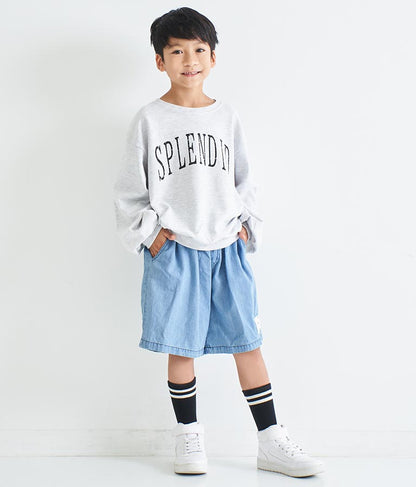 かすれプリントミニ裏毛トレーナー 423-2893