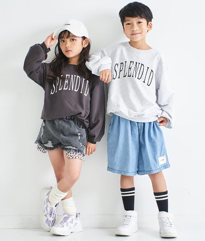 かすれプリントミニ裏毛トレーナー 423-2893