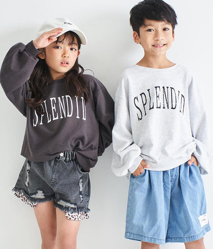 かすれプリントミニ裏毛トレーナー 423-2893