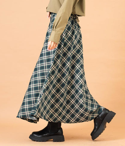 バイヤスチェックフレアスカート 521-6728