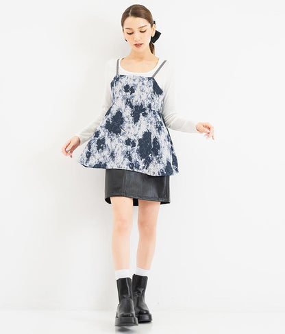 フェイクレザー ミニ スカート 521-6741