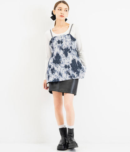 フェイクレザー ミニ スカート 521-6741