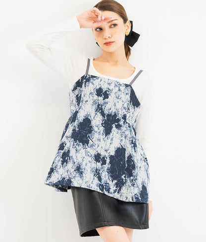 ゴブラン ジャガード ペプラム ビスチェ 523-6790