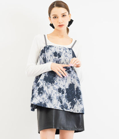 ゴブラン ジャガード ペプラム ビスチェ 523-6790