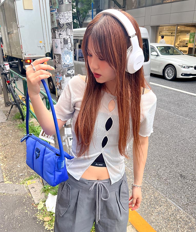 【ティーンズライン】2WAY シアー トップス （M､Lサイズ展開） 913-7548