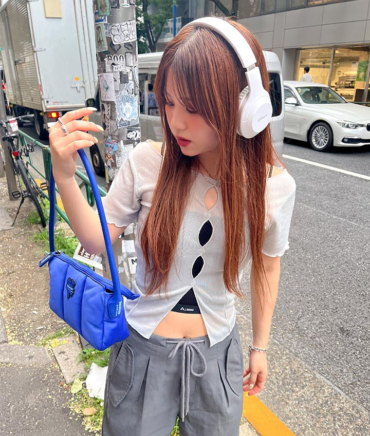 【ティーンズライン】2WAY シアー トップス （M､Lサイズ展開） 913-7548