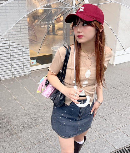 【ティーンズライン】2WAY シアー トップス （M､Lサイズ展開） 913-7548