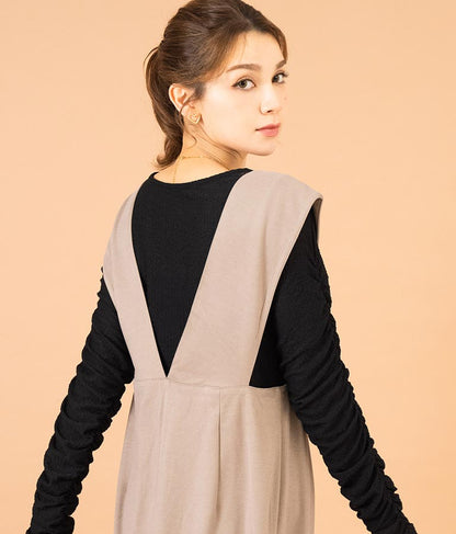 フェイクウールジャンパースカート 527-6757