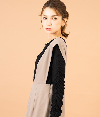 フェイクウールジャンパースカート 527-6757