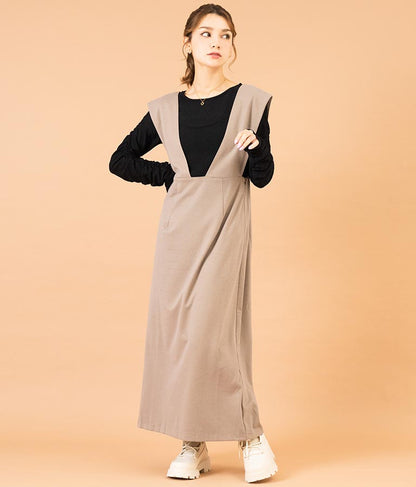 フェイクウールジャンパースカート 527-6757