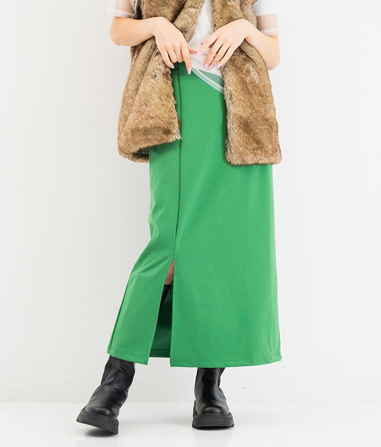 ポンチタイトスリットスカート 551-5716