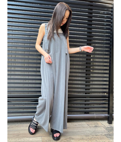 ベルト デザイン ワイド サロペット 797-9147