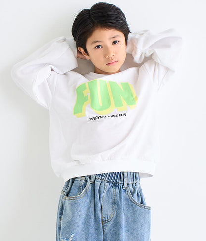 ミニ裏毛 プリント トレーナー 423-2983