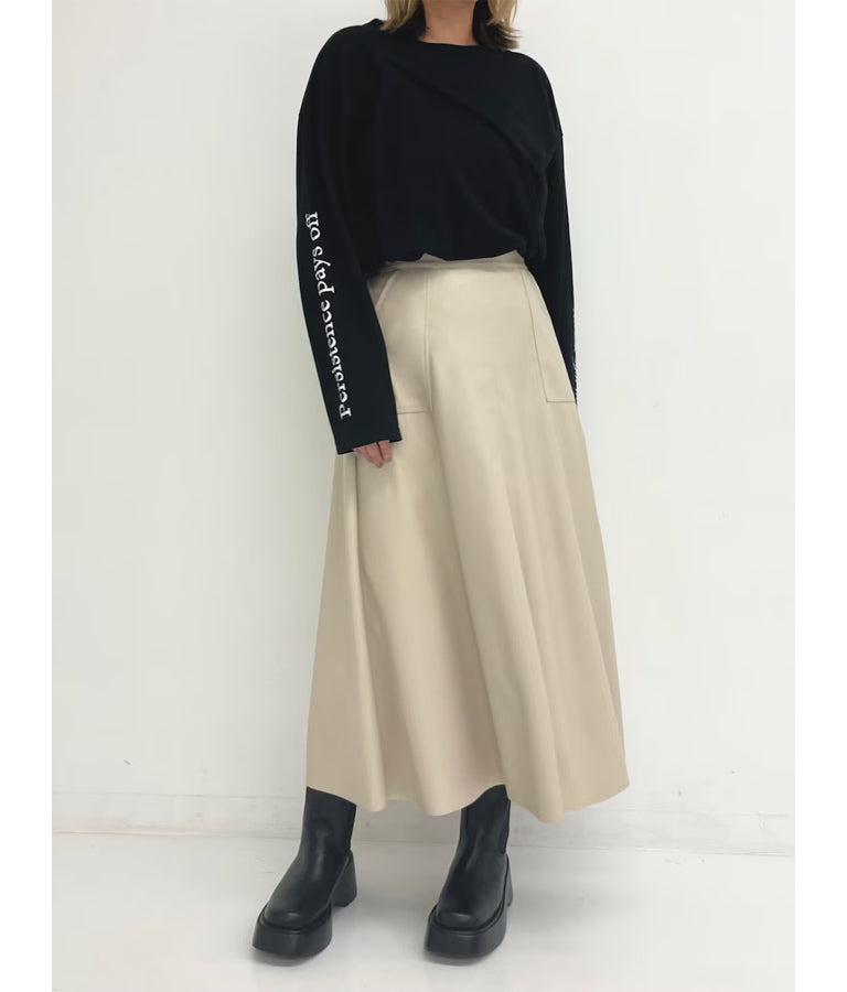 袖 メッセージロゴ ロング Tシャツ ロンT クルーネック 長袖 793-9054