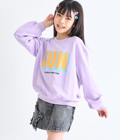 ミニ裏毛 プリント トレーナー 423-2983