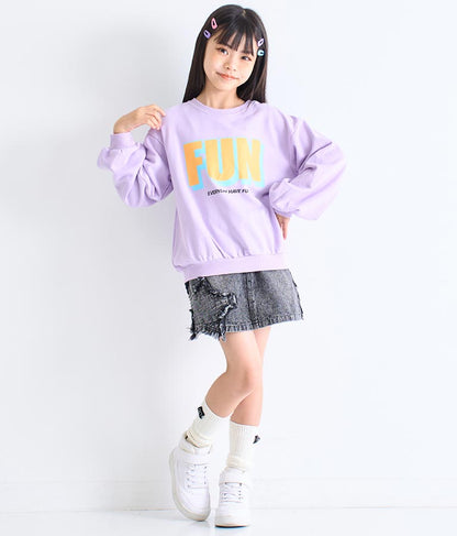 ミニ裏毛 プリント トレーナー 423-2983