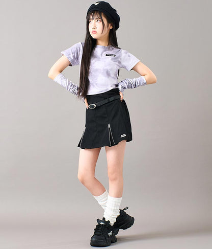 アームウォーマー付 刺繍 Tシャツ 913-7279