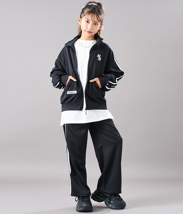 R+S吸水速乾付きラインジャージブルゾン 914-7318